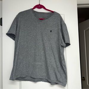 Polo by Ralph Lauren Men's T-Shirt, Size L Men's Gray V-Neck T-Shirt